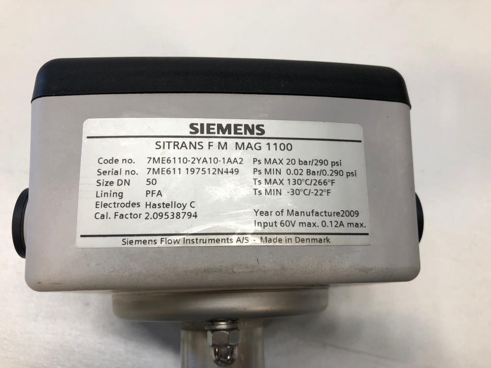 Siemens Sitrans F M MAG 1100 Electromagnetic Flow Sensor 7ME6110-2YA10-1AA2